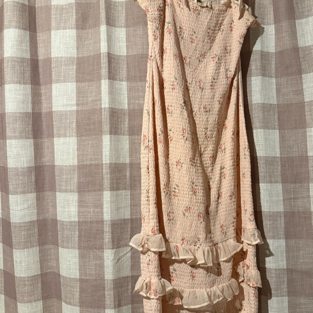 Abercrombie & Fitch Peach Smocked Dress